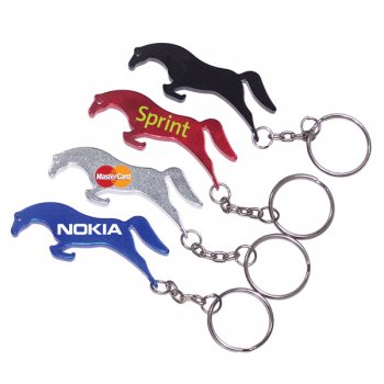 Customized Horse Shape Bottle Opener Keychains