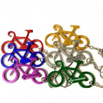 Customized Bicycle Shape Bottle Opener Keychains