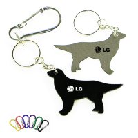 Custom Dog Shape Bottle Opener With Carabiner Keychains Custom Dog Shape Bottle Opener With Carabiner Keychains