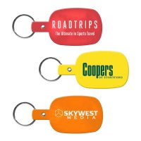 Promotional Round Rectangle Flexible Key-Tags