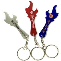 Custom Torch Shape Bottle Opener Keychains