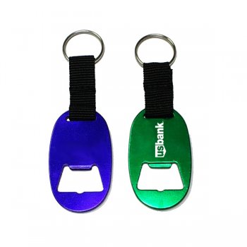 Customized Jumbo Size Oval Bottle Opener Keychains