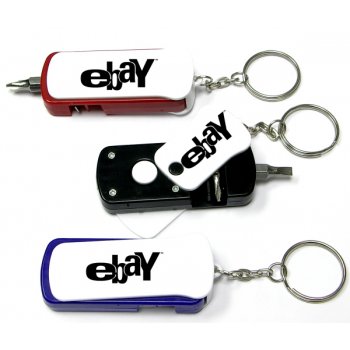 Personalized Flashlight Screwdriver Tool Set Keychains