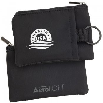 Personalized AeroLOFT™ Jet Black Stash Key Wallets