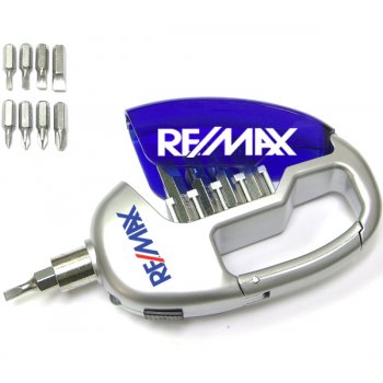 Promotional Carabiner Screwdriver With Flashlight Keychains