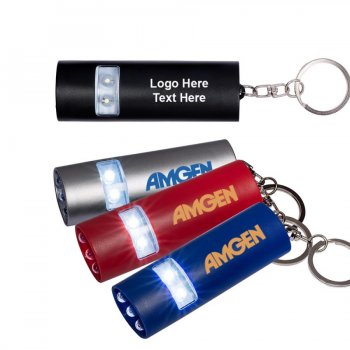 Promotional Dual LED Mini Flashlight Keychains